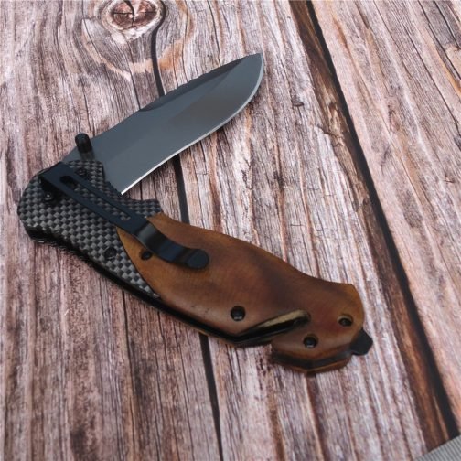 Gray Steel Folding Knife - Image 3