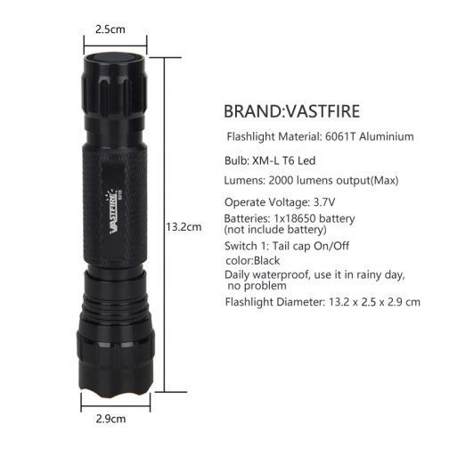 White/Green/Red LED Hunting Flashlight - Image 4